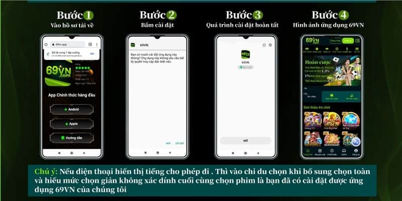 Hướng dẫn tải app 69VN trên máy Android