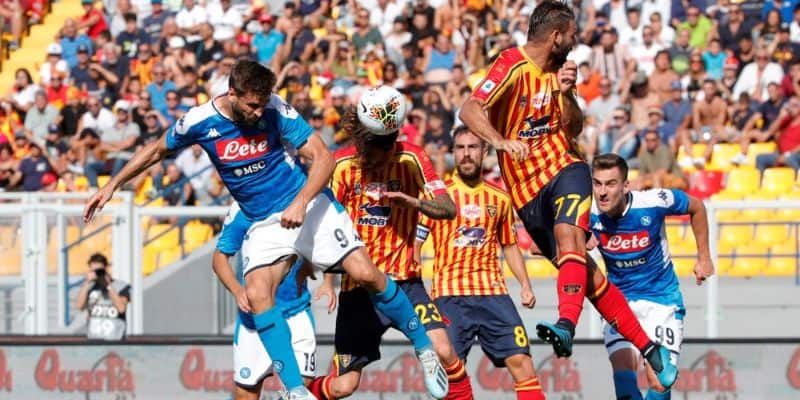 Lực lượng Napoli Vs Lecce ở thời điểm hiện tại